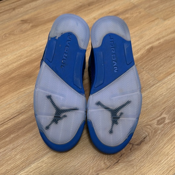 Jordan 5 retro blue suede tennis shoes - Picture 5 of 8